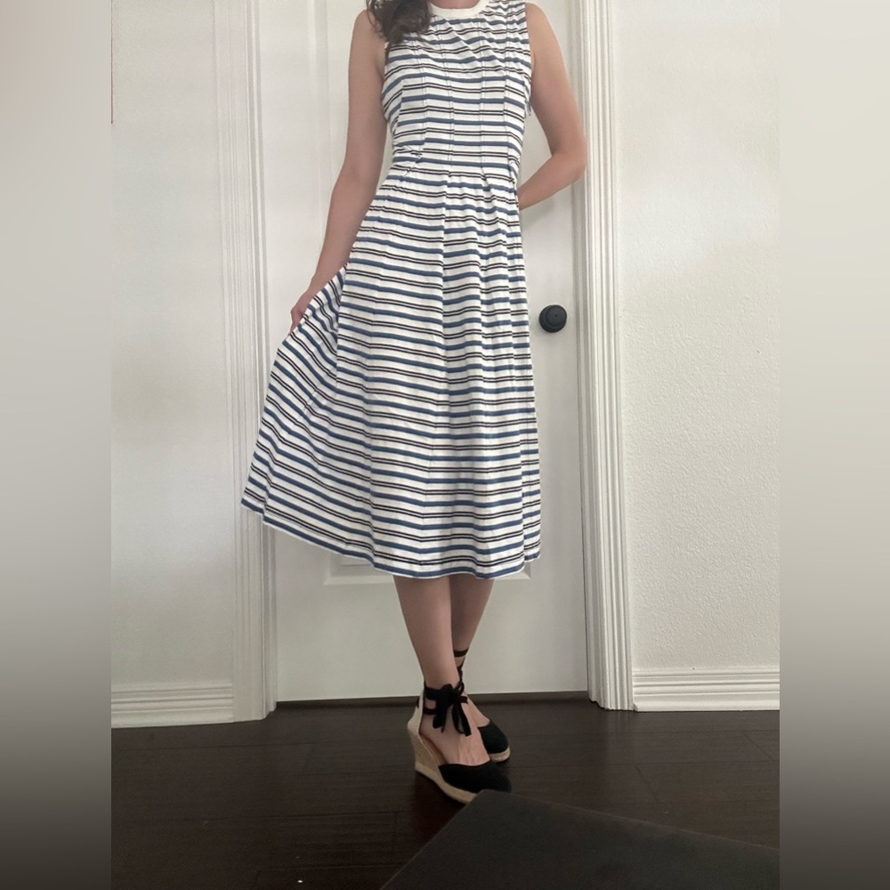 BY ANTHROPOLOGIE SLEEVELESS A-LINE MIDI DRESS XS NWT